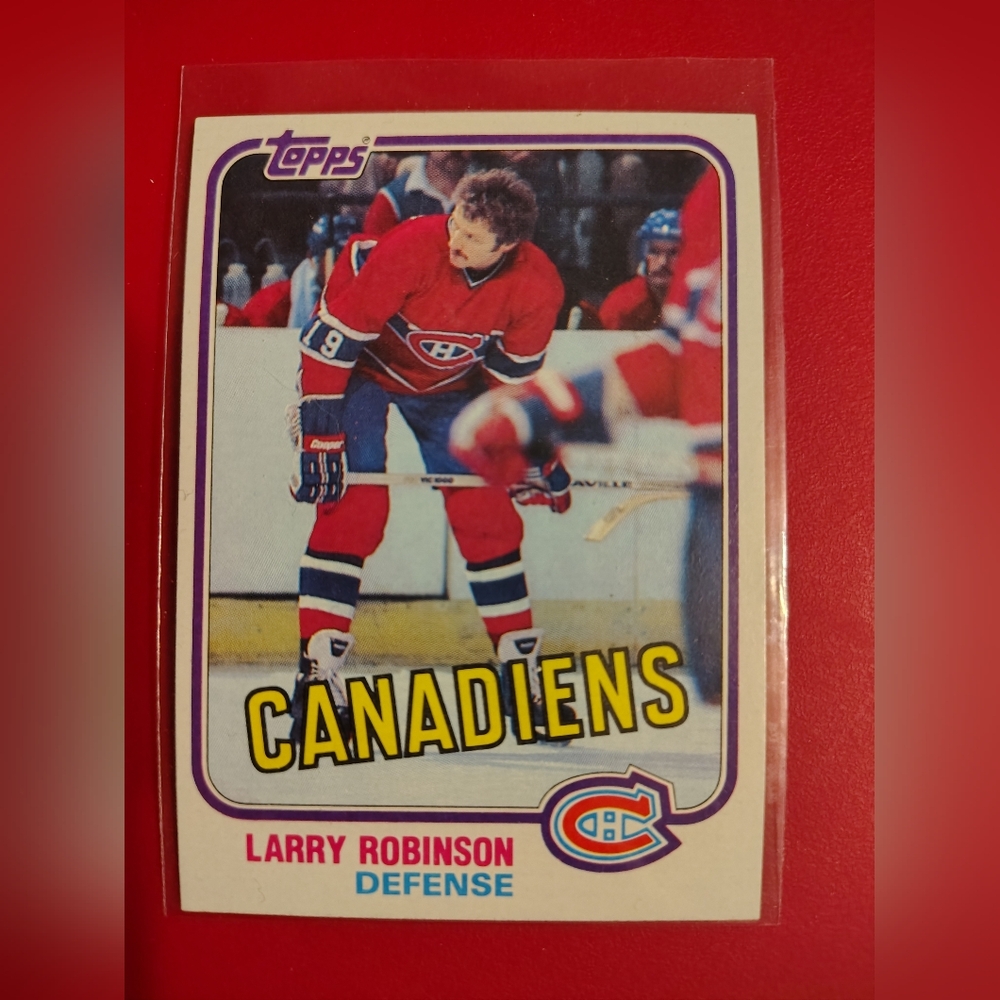 Larry Robinson 1981-82 Topps #31 Montreal Canadiens Hockey Card